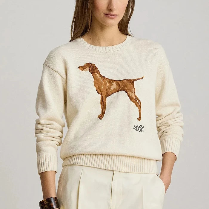 Lauren Ralph Lauren kadın pamuklu kazak
