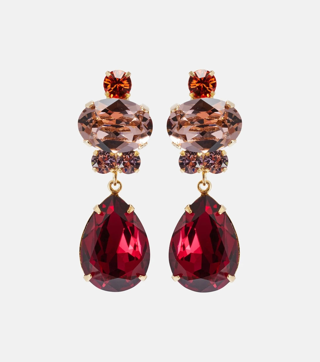 Jennifer Behr - Catherine gold-plated drop earrings