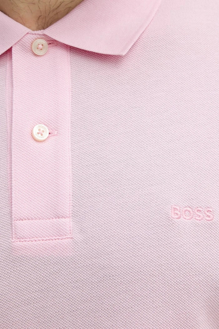 BOSS erkek pamuklu yakalı tişört Pallas