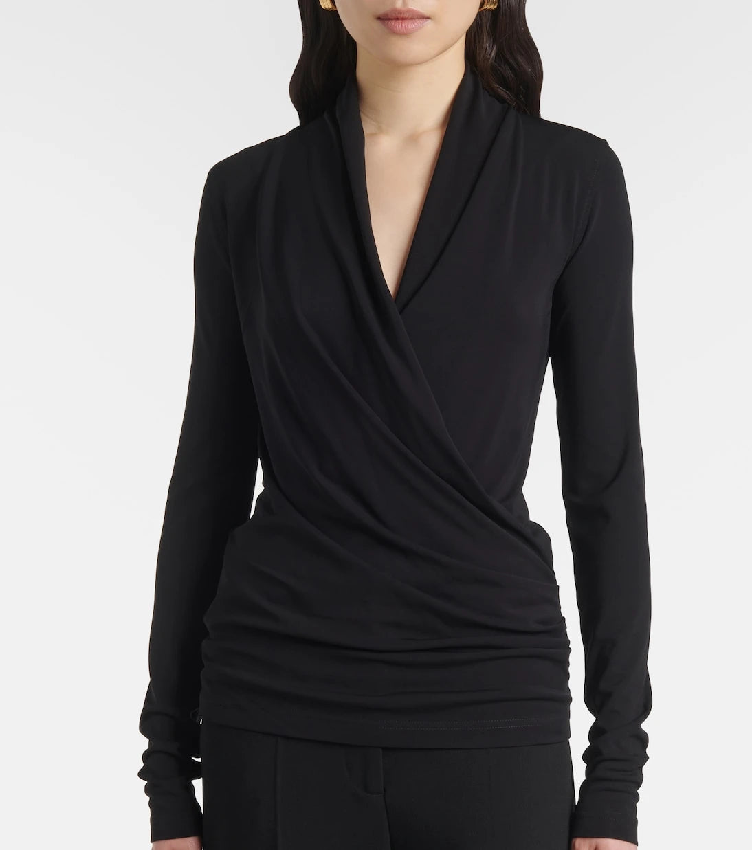 Toteme - Draped jersey top