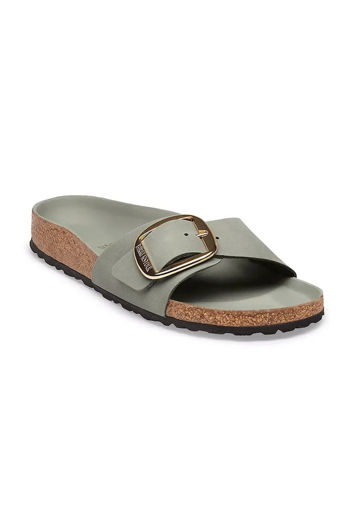 Birkenstock Kadın Deri Terlik Madrid Big Buckle Oiled Leather