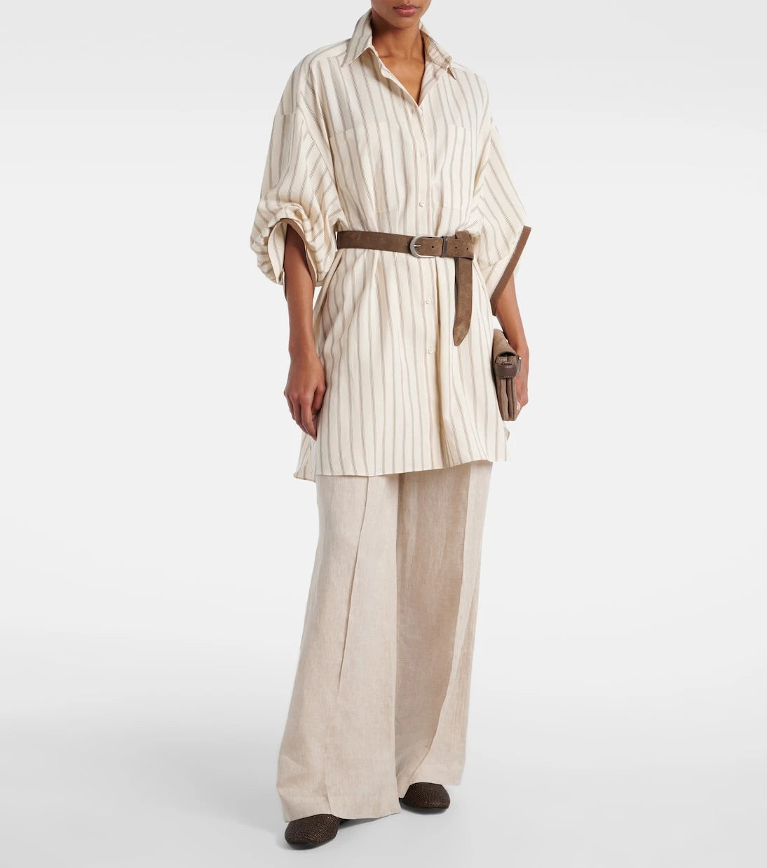 Brunello Cucinelli - Silk-blend shirt