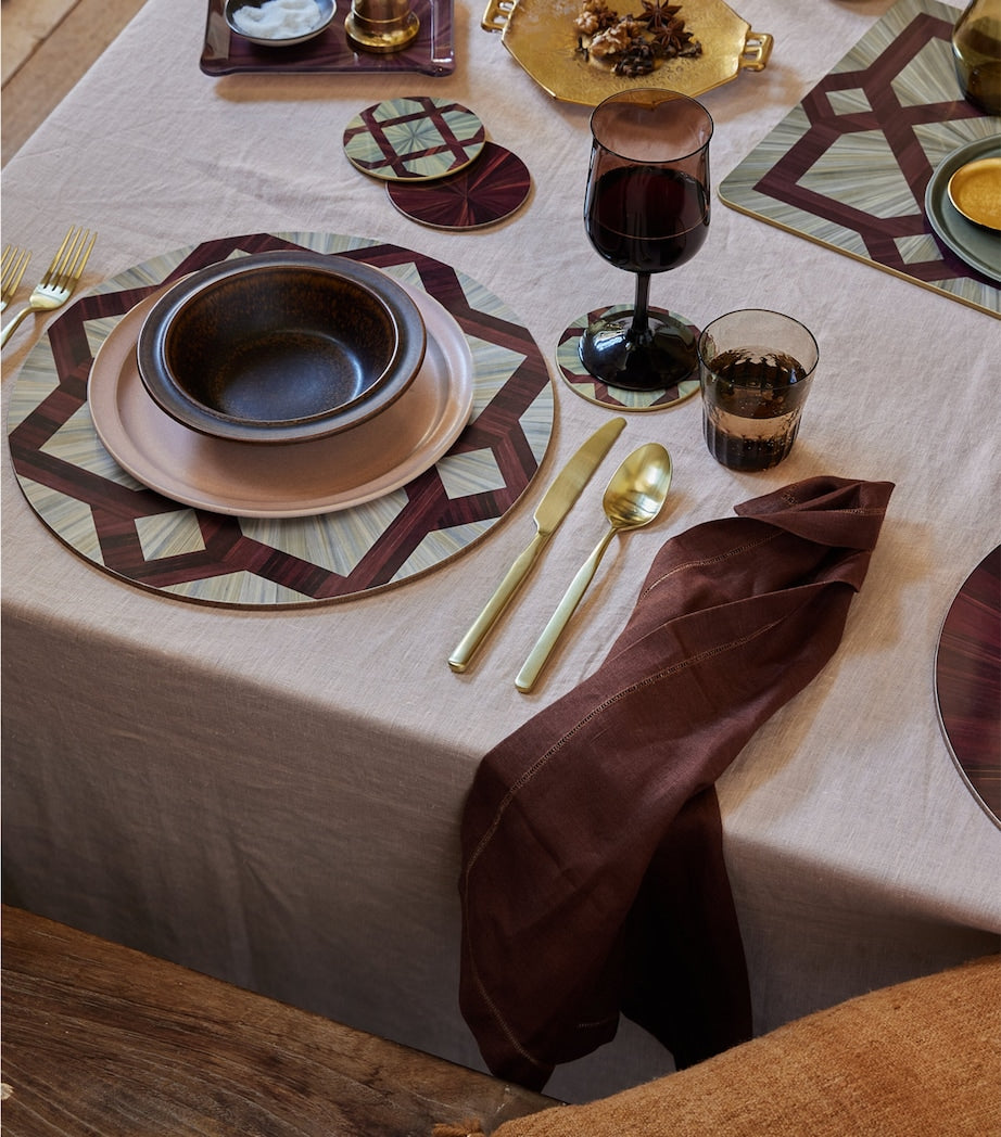 Hestia Set of 4 Arabesque Round Coasters