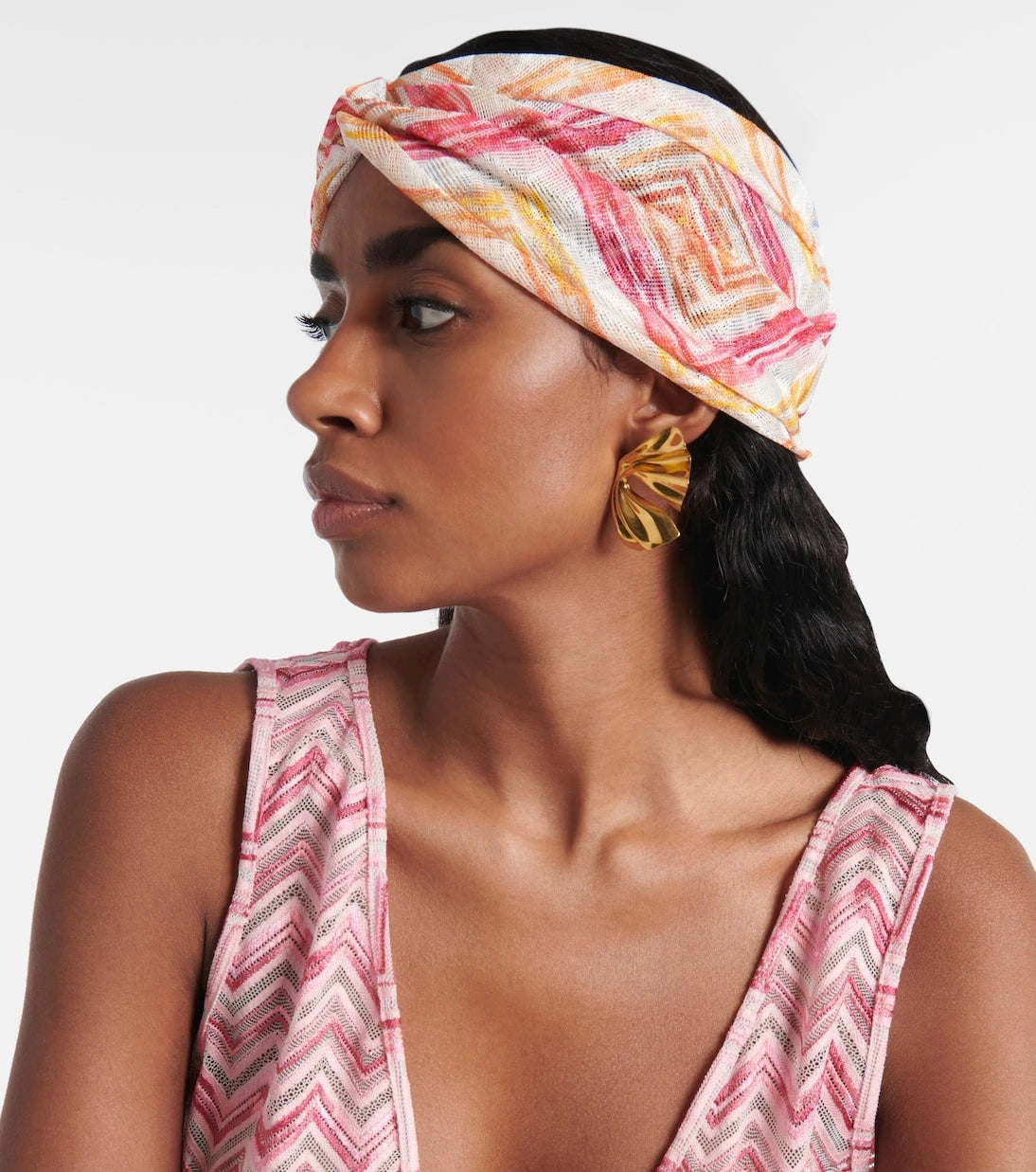 Missoni - Zigzag lamé head wrap