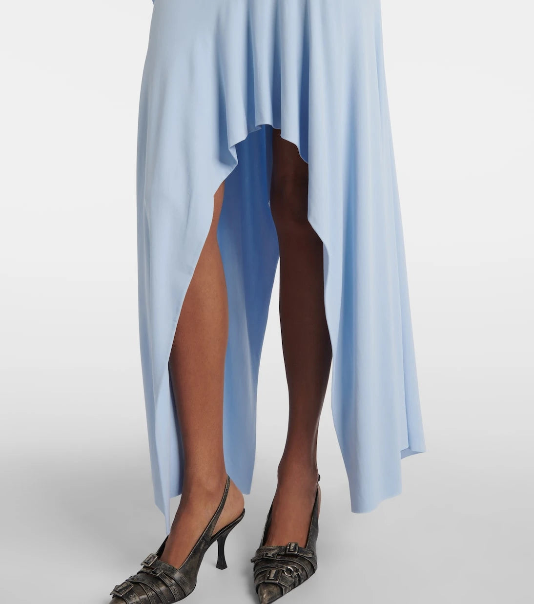 Acne Studios - Asymmetric gathered jersey cocktail dress
