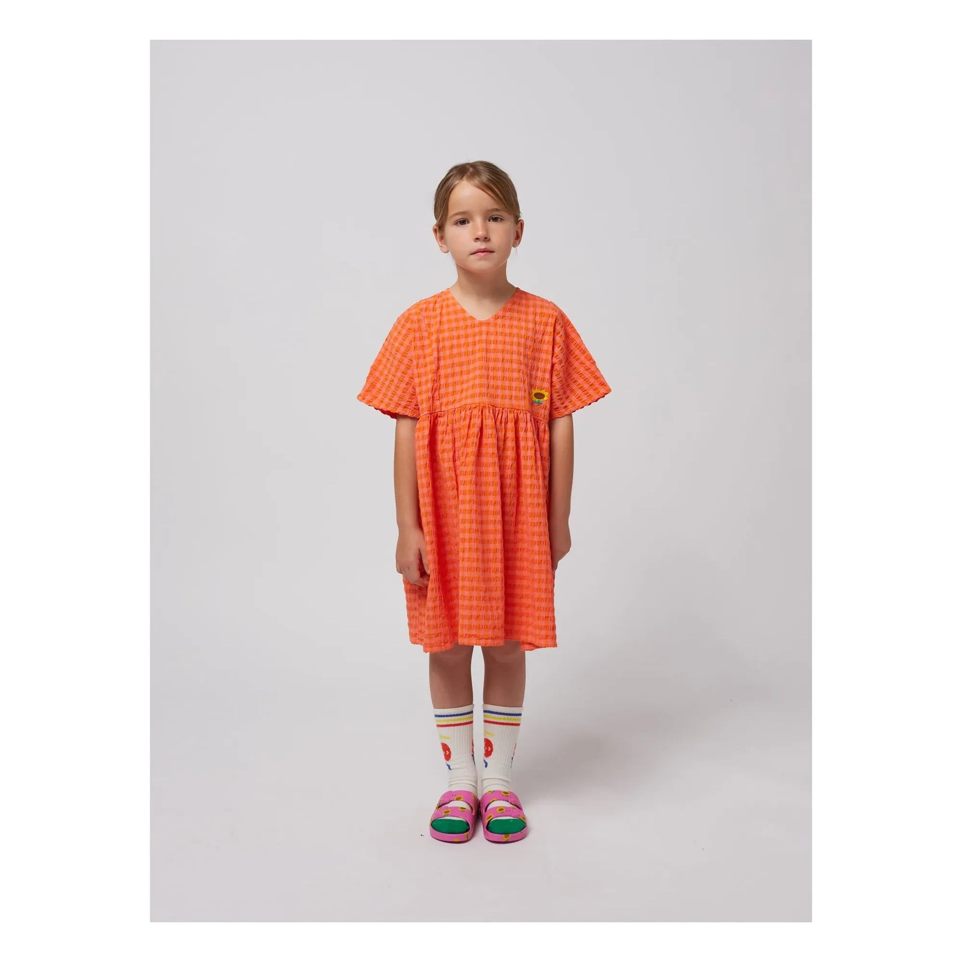 Bobo Choses - Gingham dress | Coral