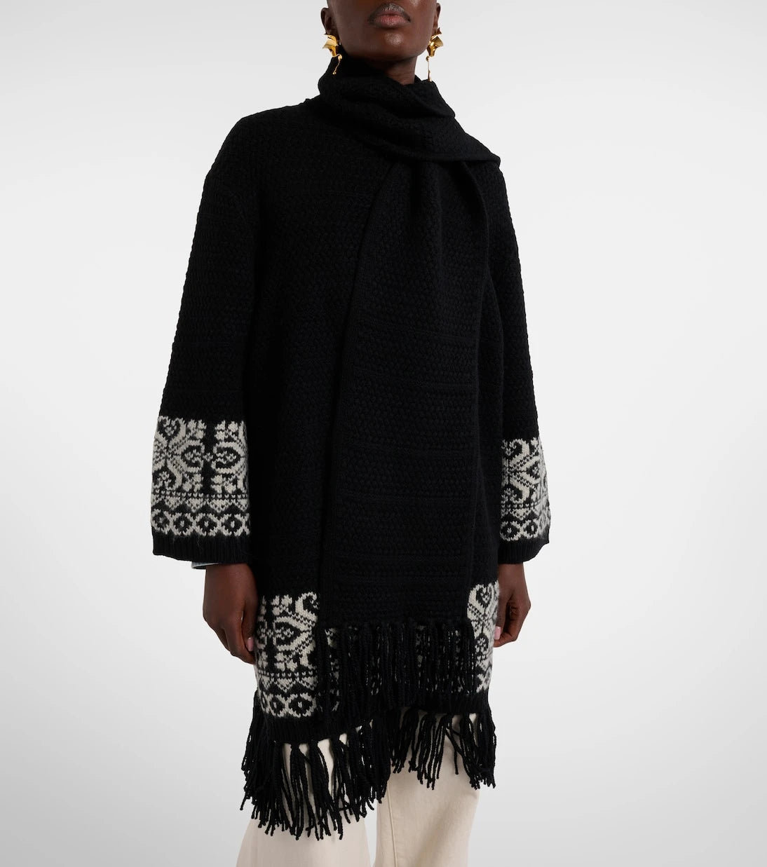 Polo Ralph Lauren - Jacquard wool-blend wrap cardigan