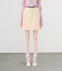 Valentino Beige Wool-Blend Mini Skirt