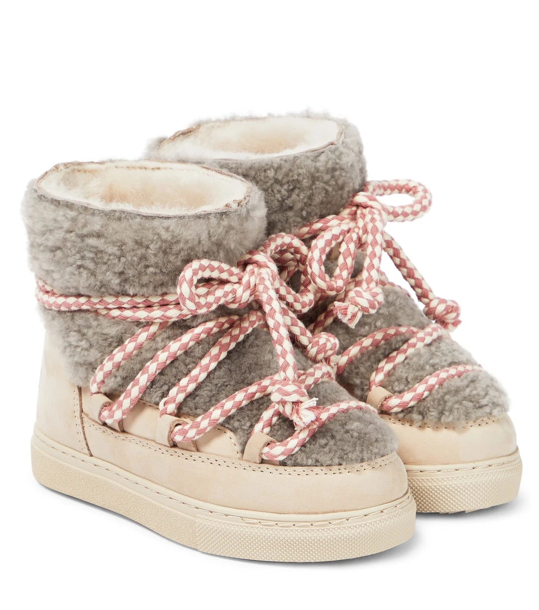 Inuikii Kids - Classic leather-trimmed shearling snow boots