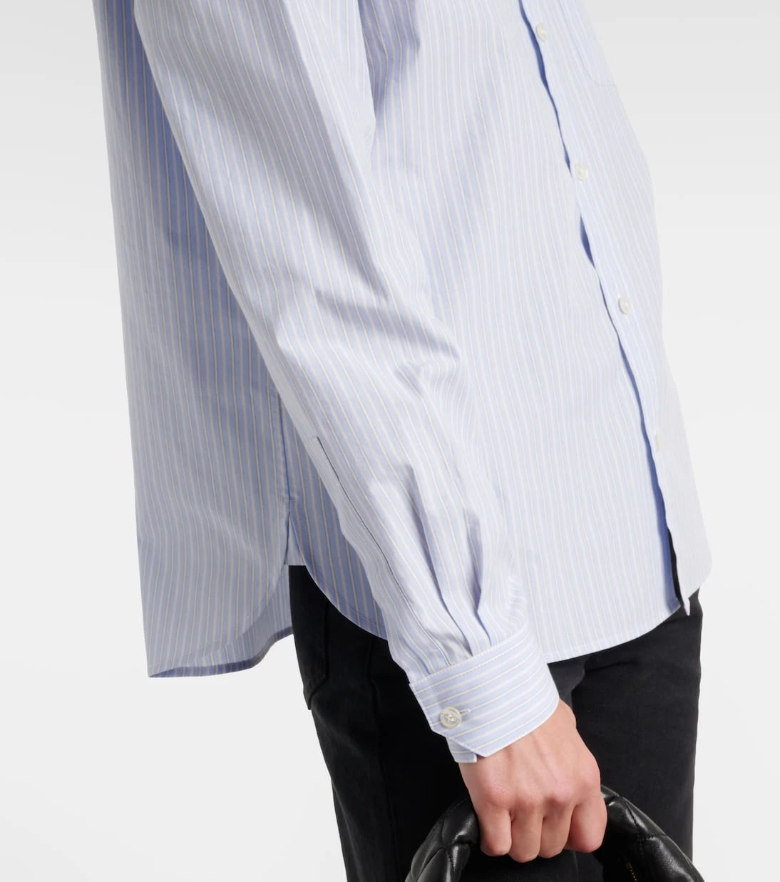 Saint Laurent - Striped cotton poplin shirt