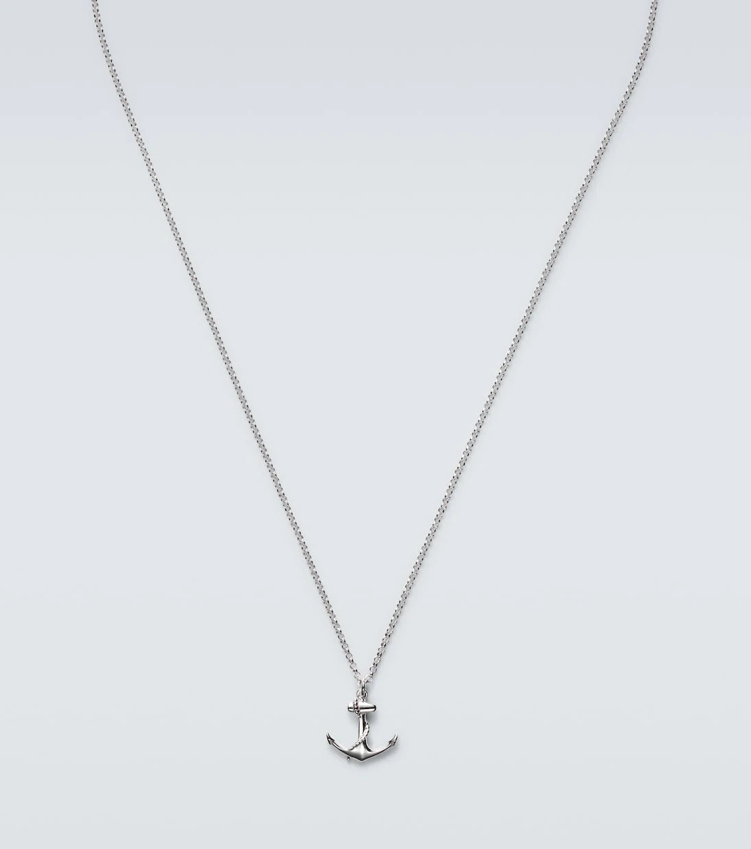 Mateo - Anchor Lock Small sterling silver chain necklace