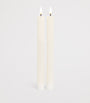 Deluxe Homeart Wax LED Dinner Candles (Set of 2)