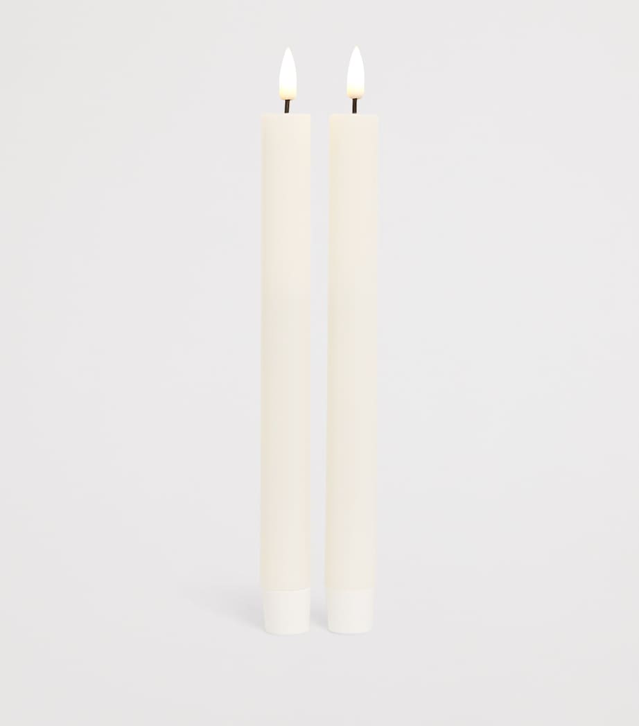 Deluxe Homeart Wax LED Dinner Candles (Set of 2)