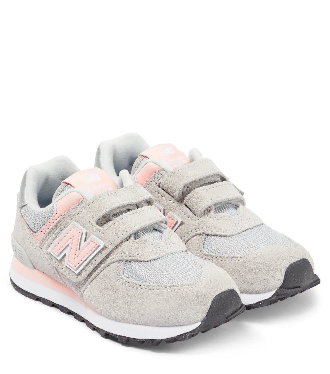 New Balance Kids - حذاء رياضي من الشمواه للأطفال 574 Core Hook & Loop