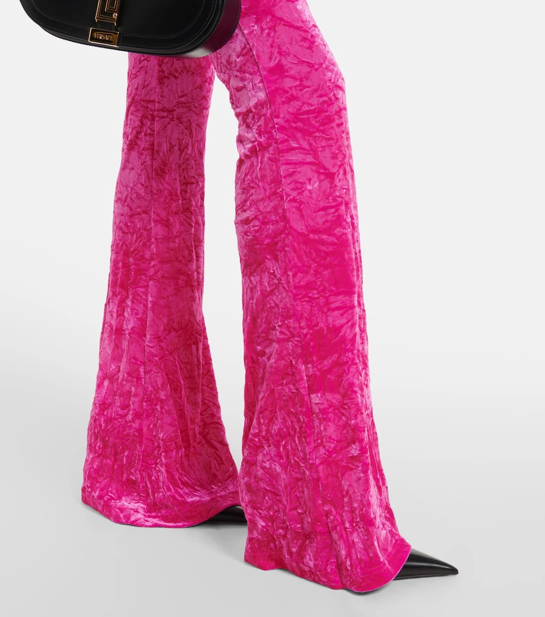 Versace - Flared velvet pants