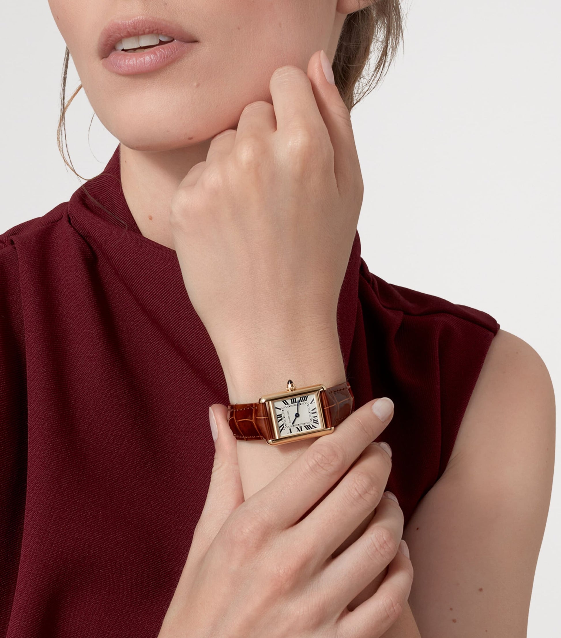 Small Yellow Gold Tank Louis Cartier Watch 22mm