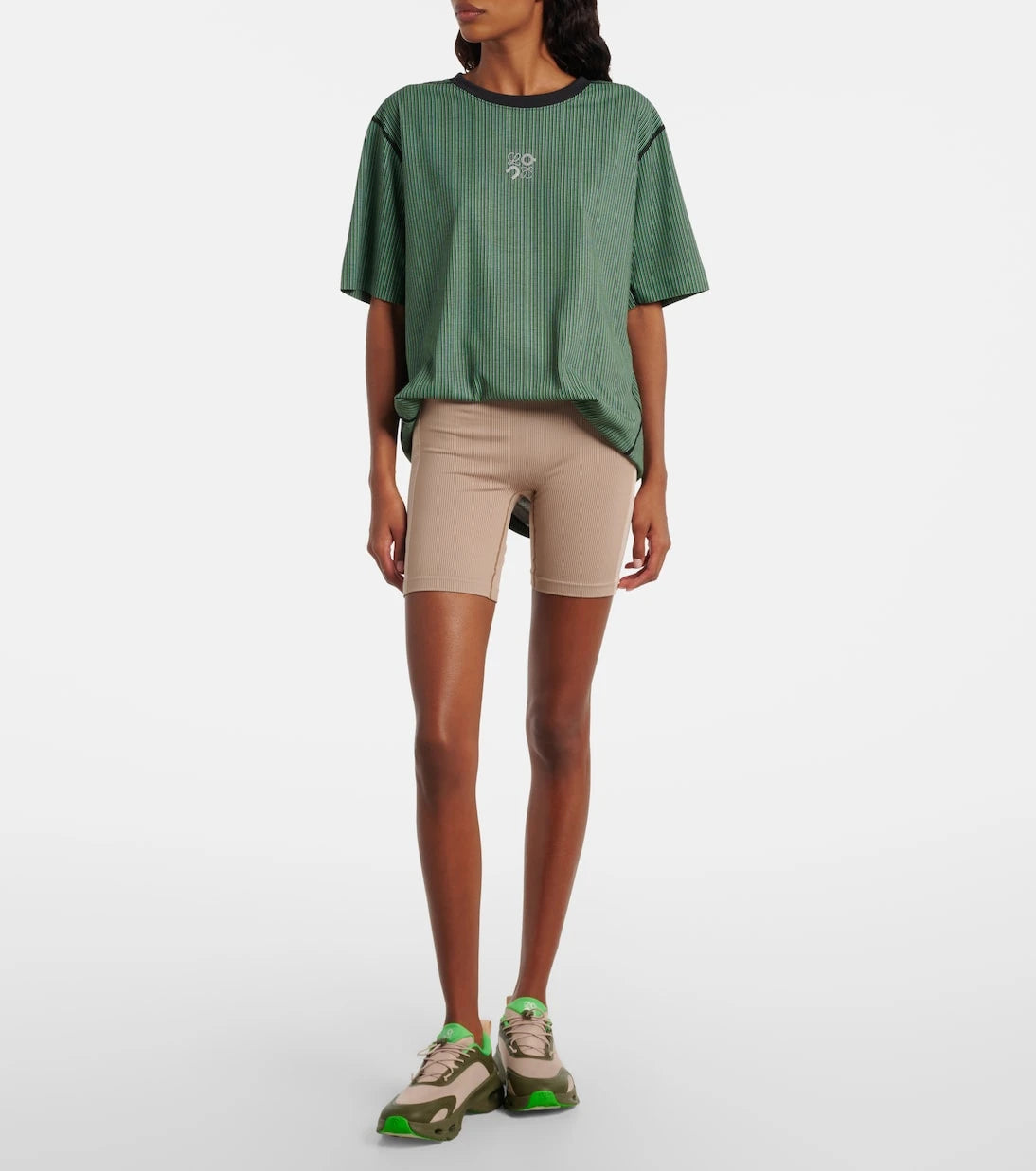 Loewe - x On embroidered striped T-shirt