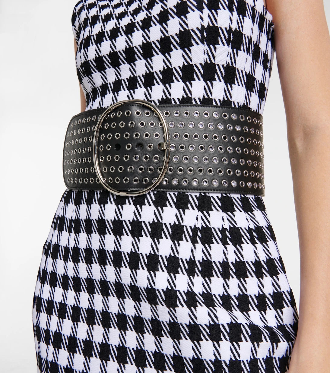 Alaïa - Embellished leather belt