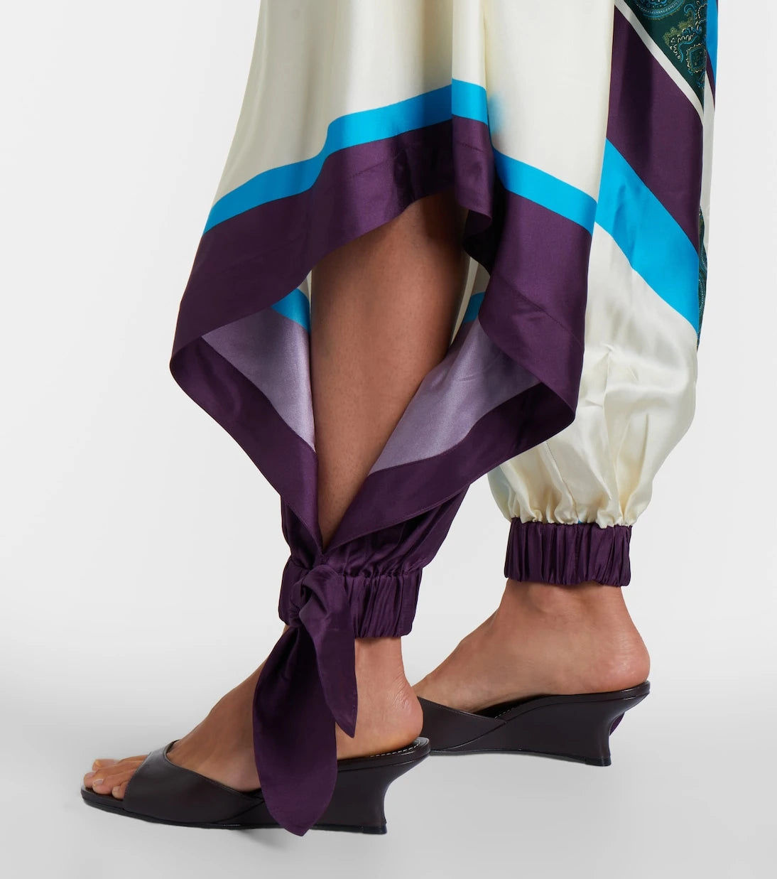 Alémais - Joni printed silk twill balloon pants