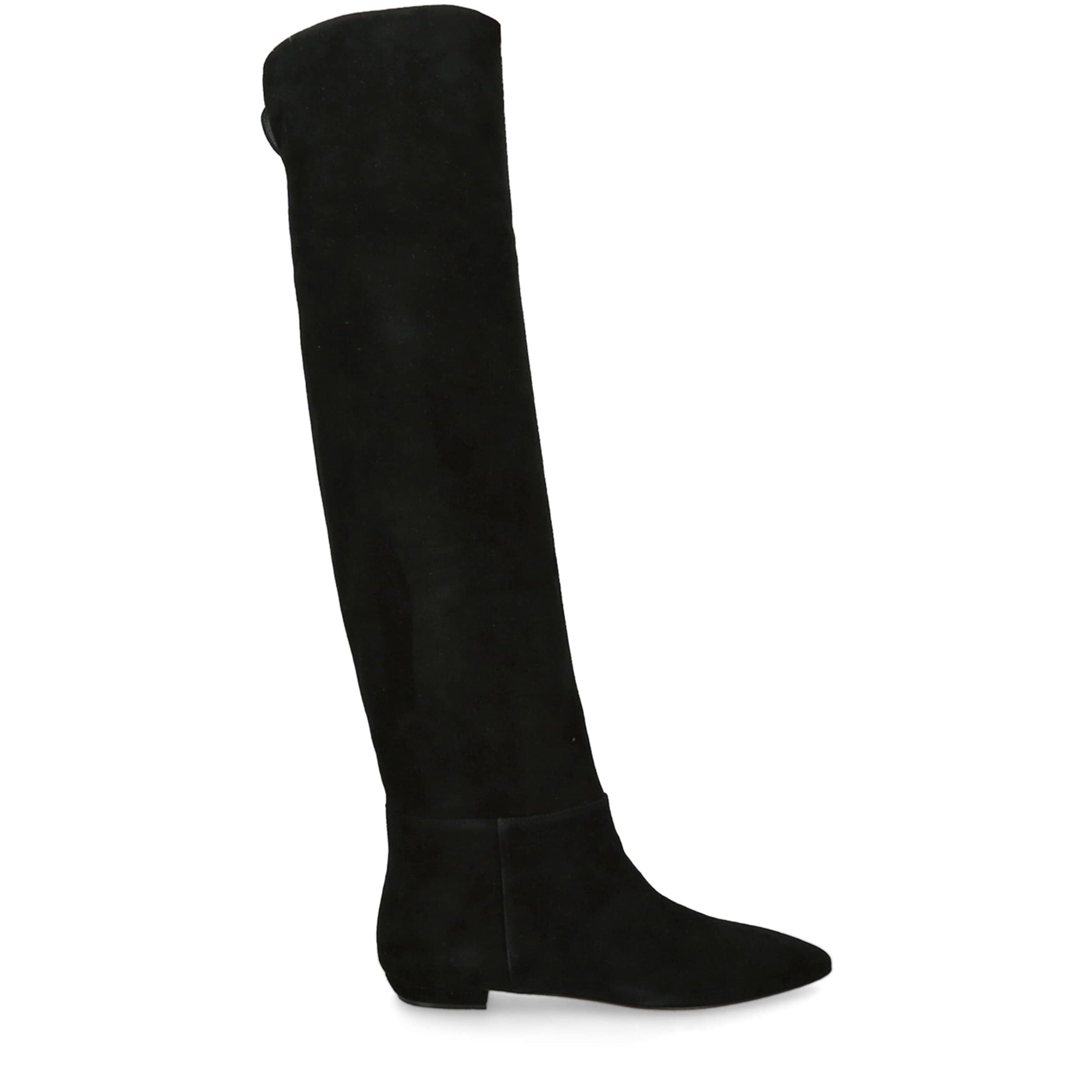 Gianvito Rossi Black Suede Over-The-Knee Boots