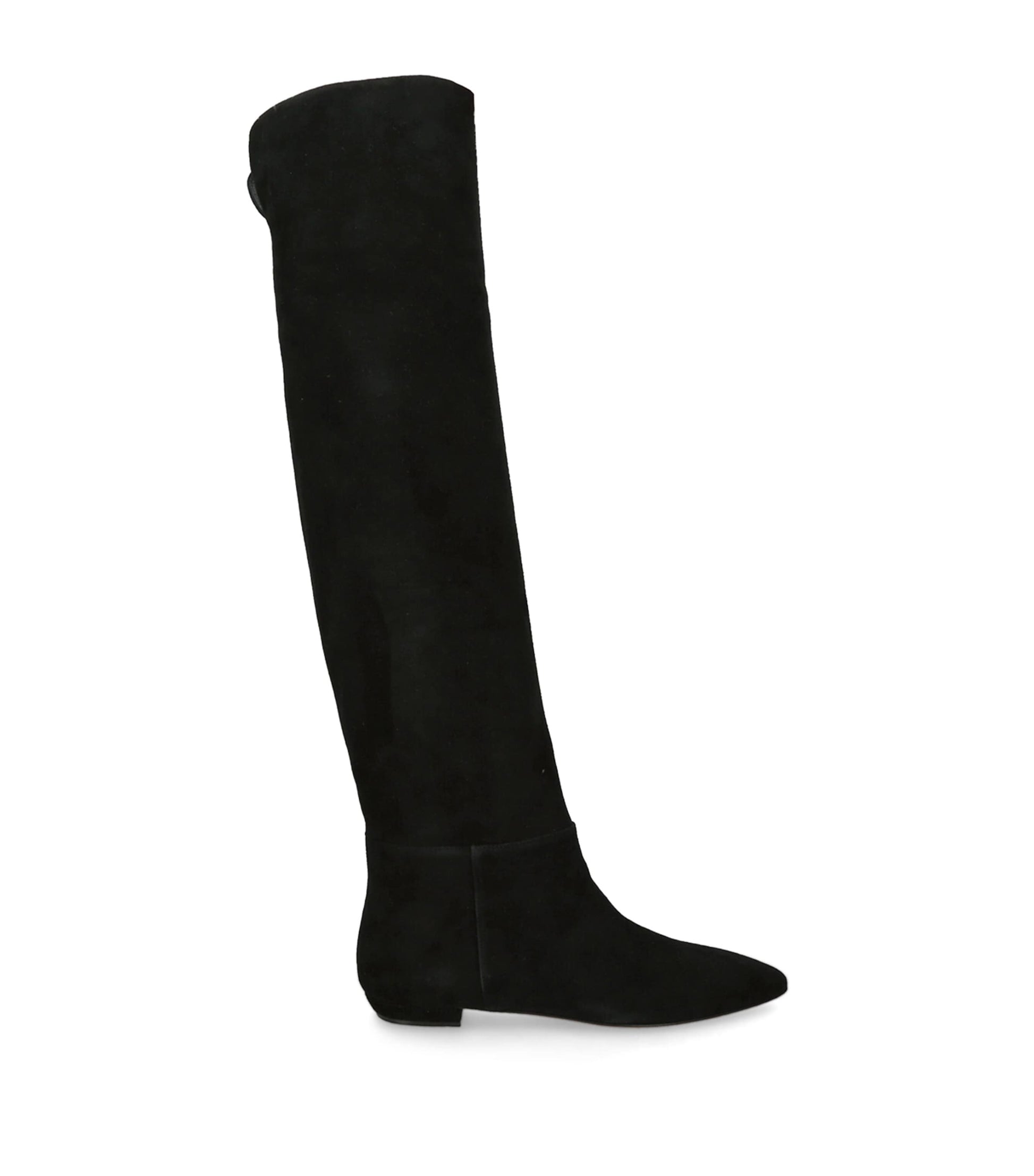 Gianvito Rossi Black Suede Over-The-Knee Boots