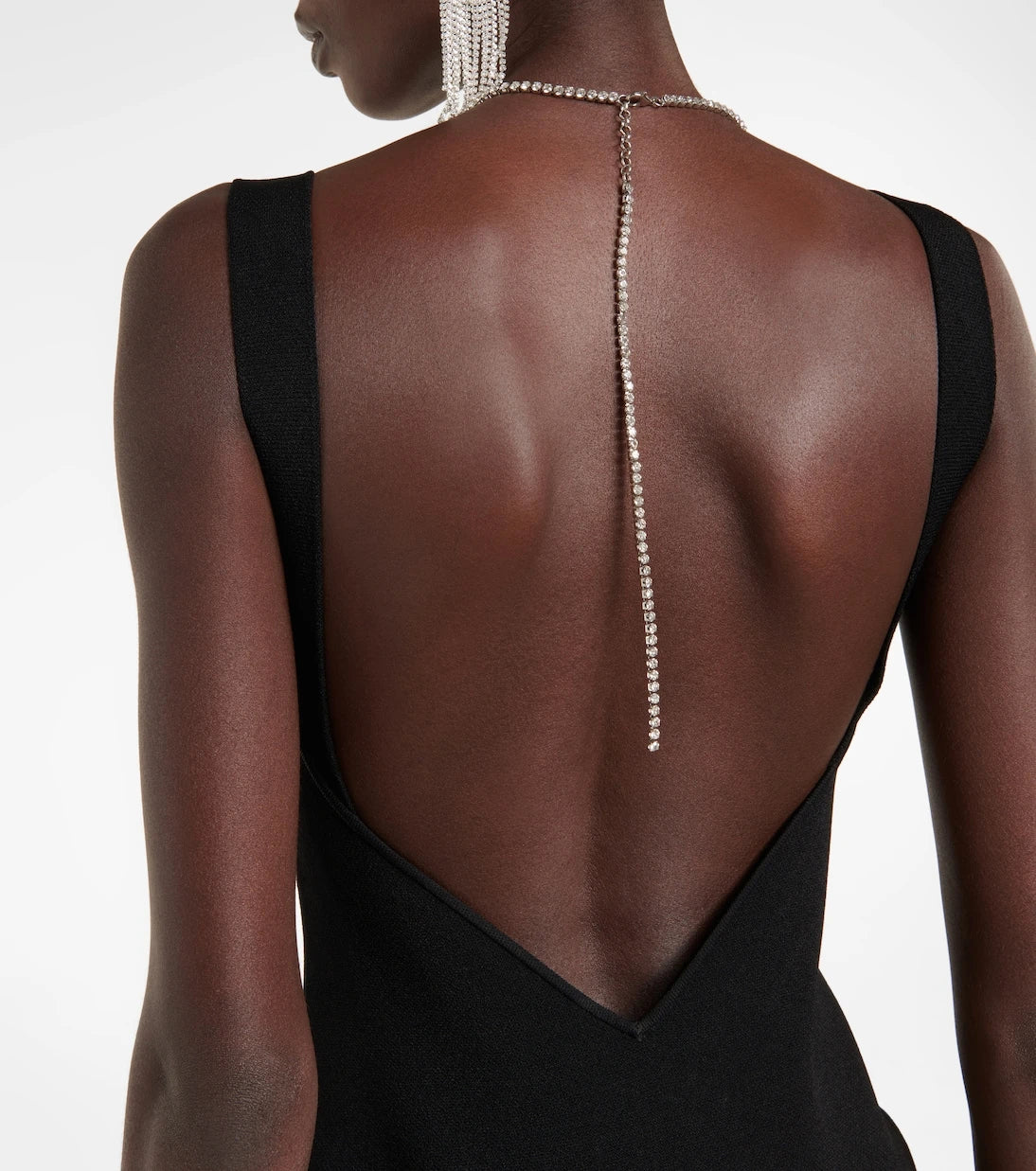 Galvan - Celeste embellished knit midi dress