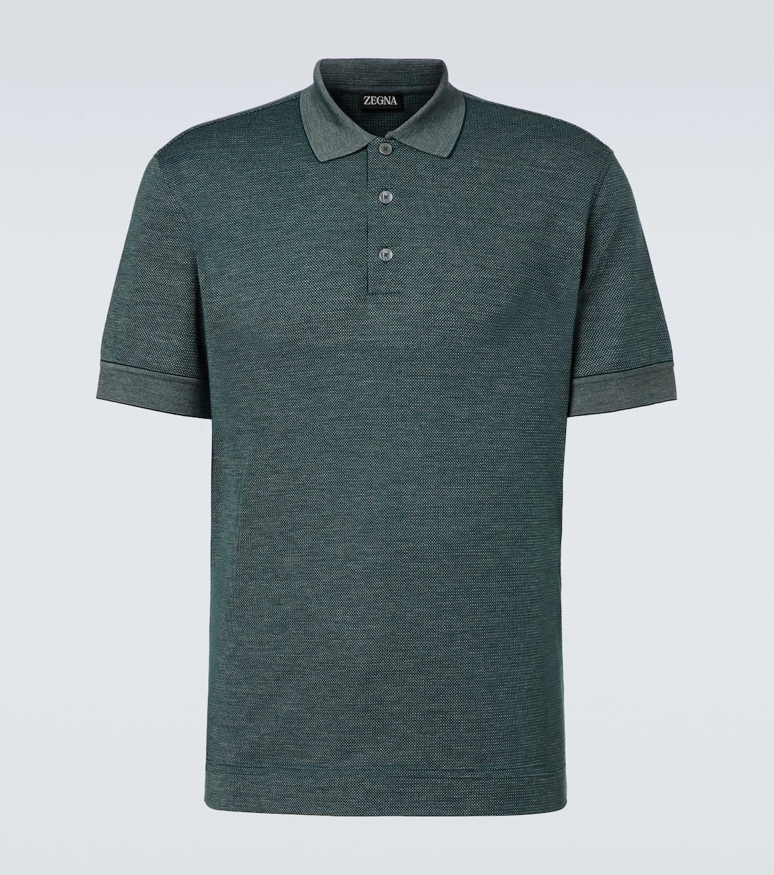 Zegna - Cotton and silk polo shirt