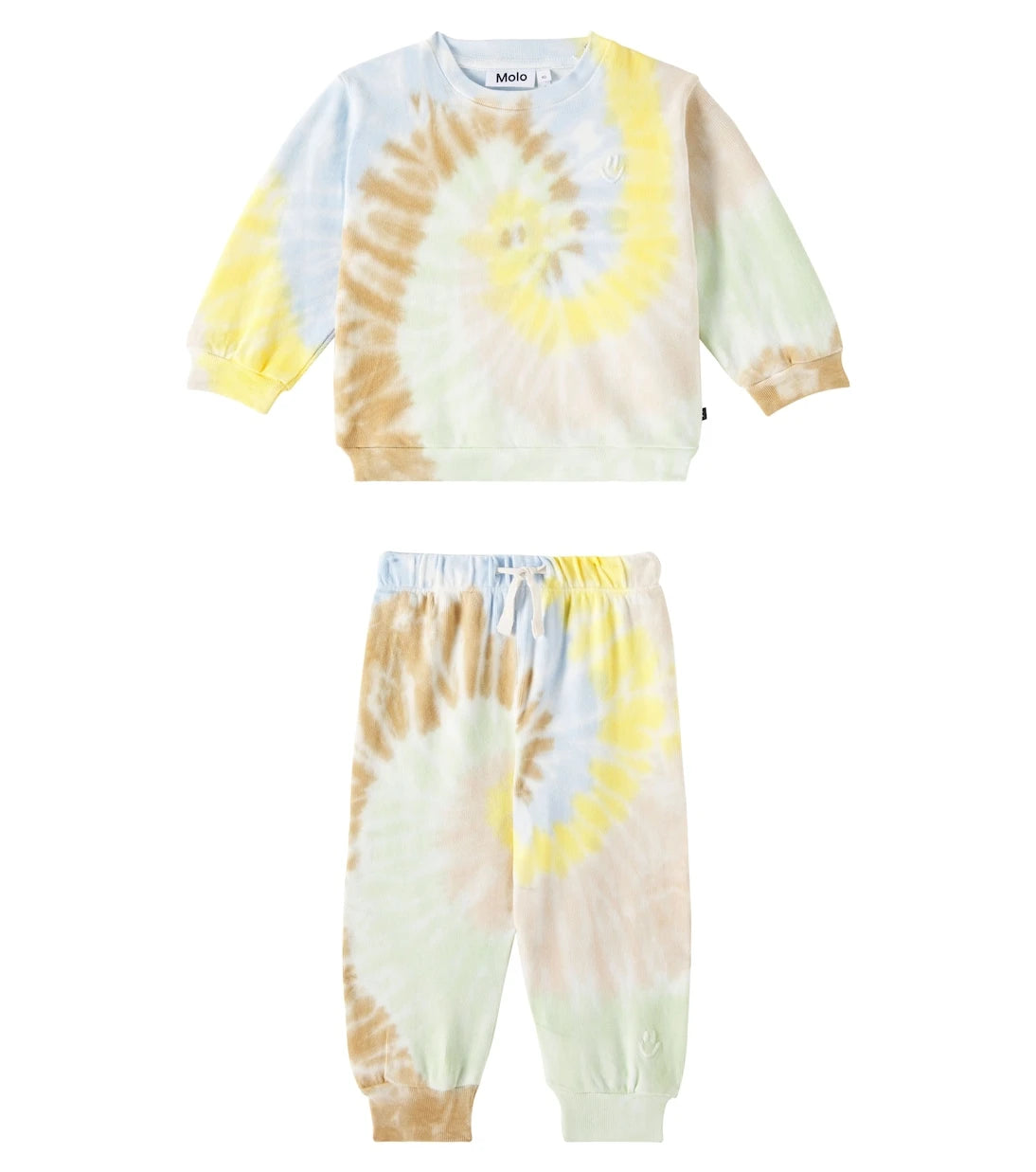 Molo - Baby Dear cotton sweatshirt and sweatpants set