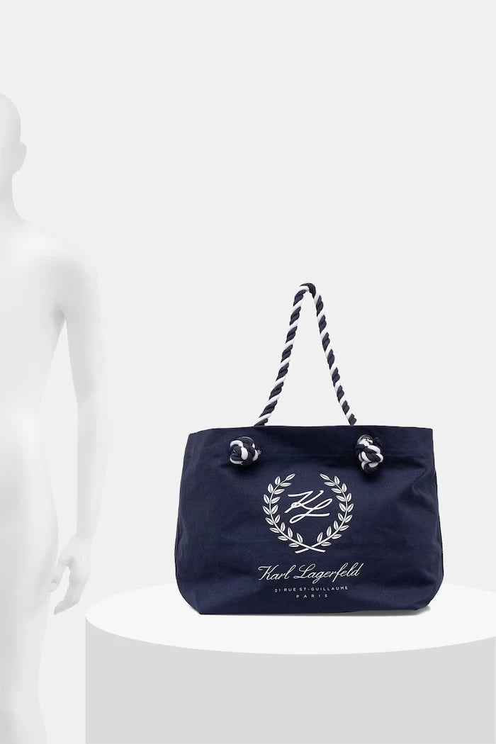 Karl Lagerfeld Чанта tote дамска от памук K/HOTEL