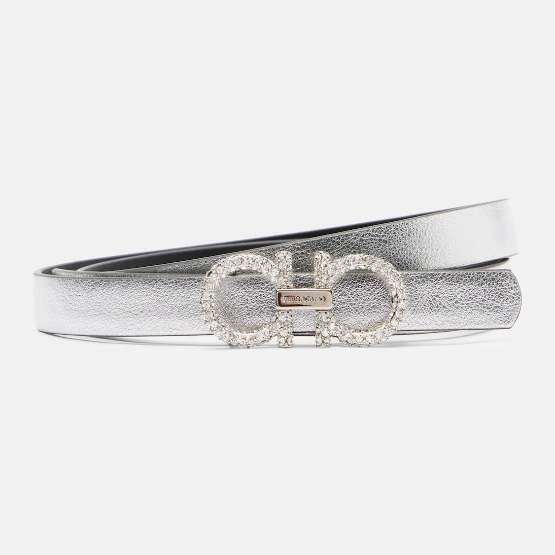 Ferragamo - Gancini metallic leather belt
