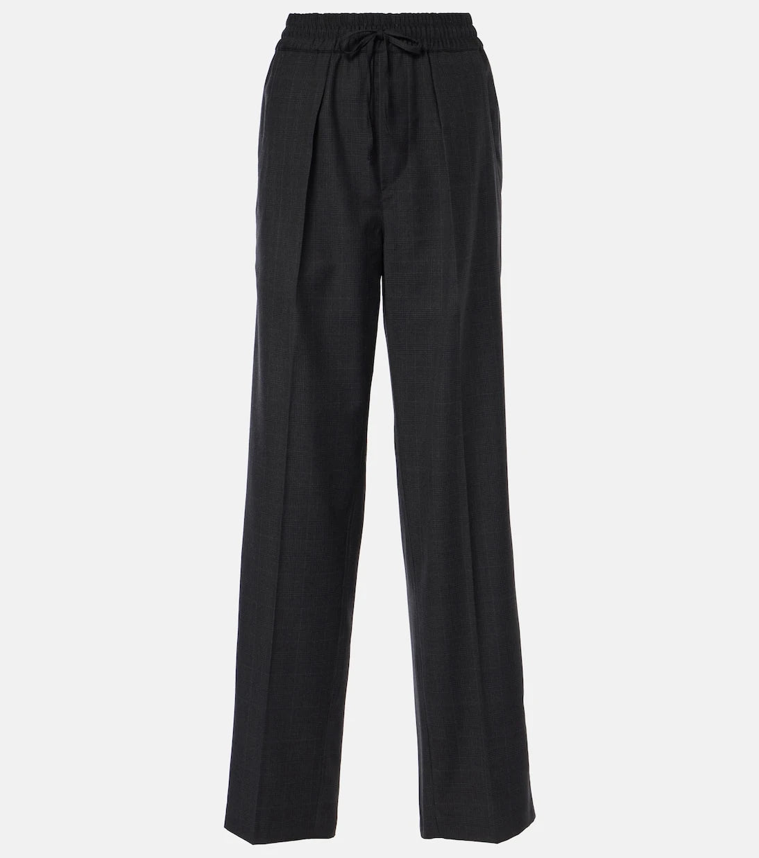 Isabel Marant - Liska checked wool-blend straight pants