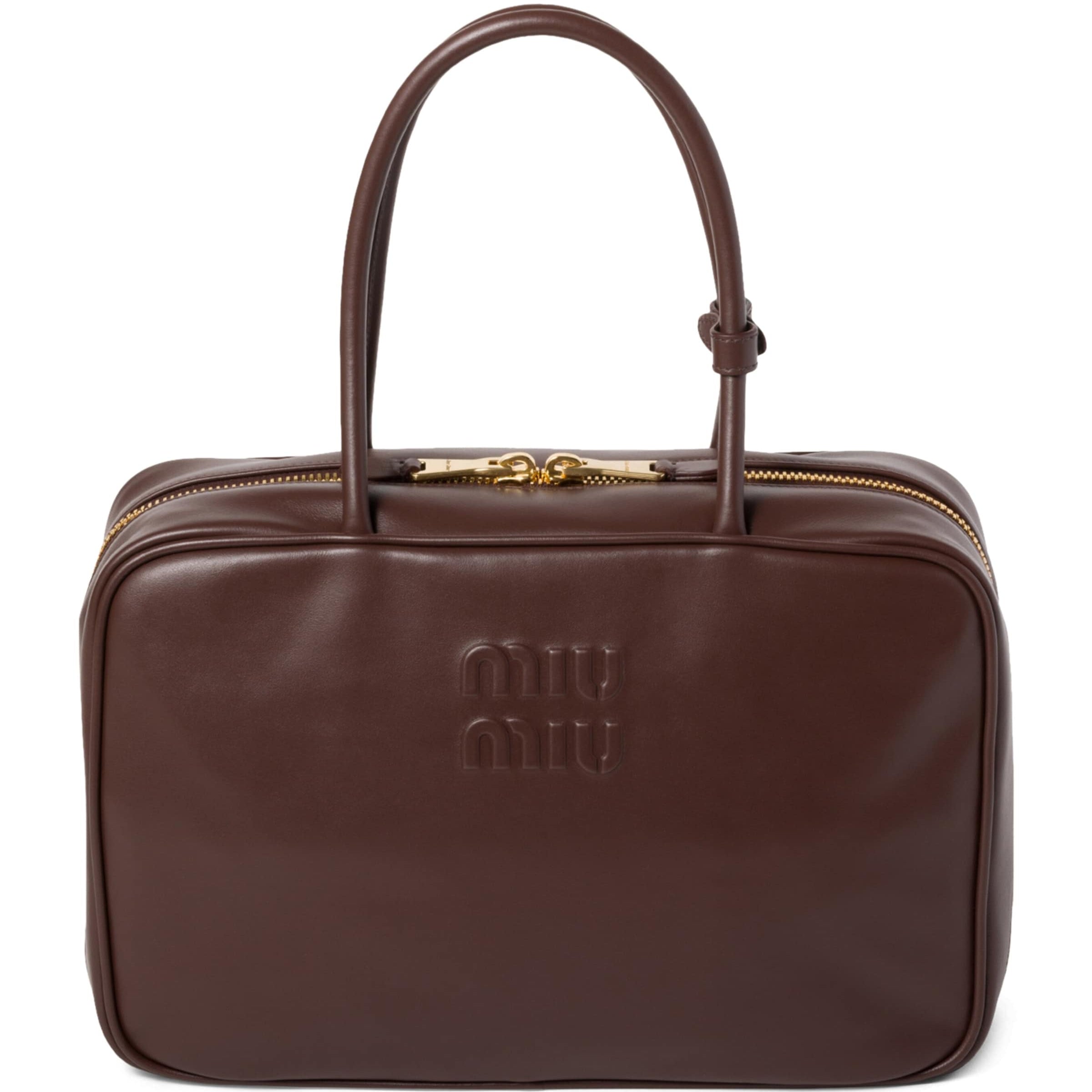 Leather Beau Top-Handle Bag