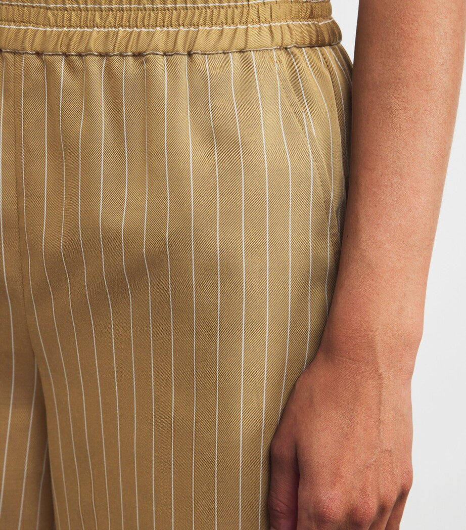 MAX&Co. Yellow Stripe Elasticated Shorts