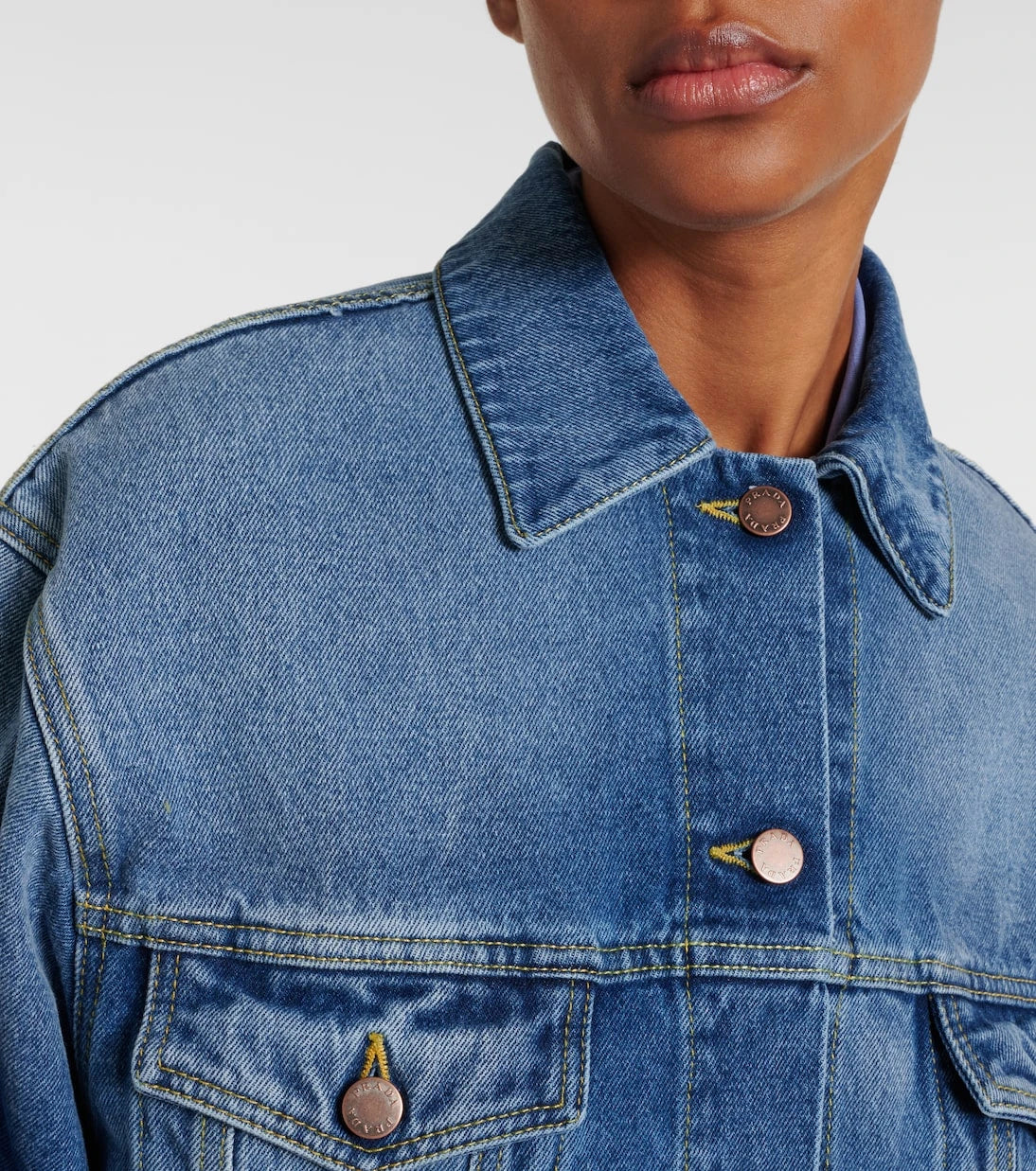 Prada - Oversized denim ceket
