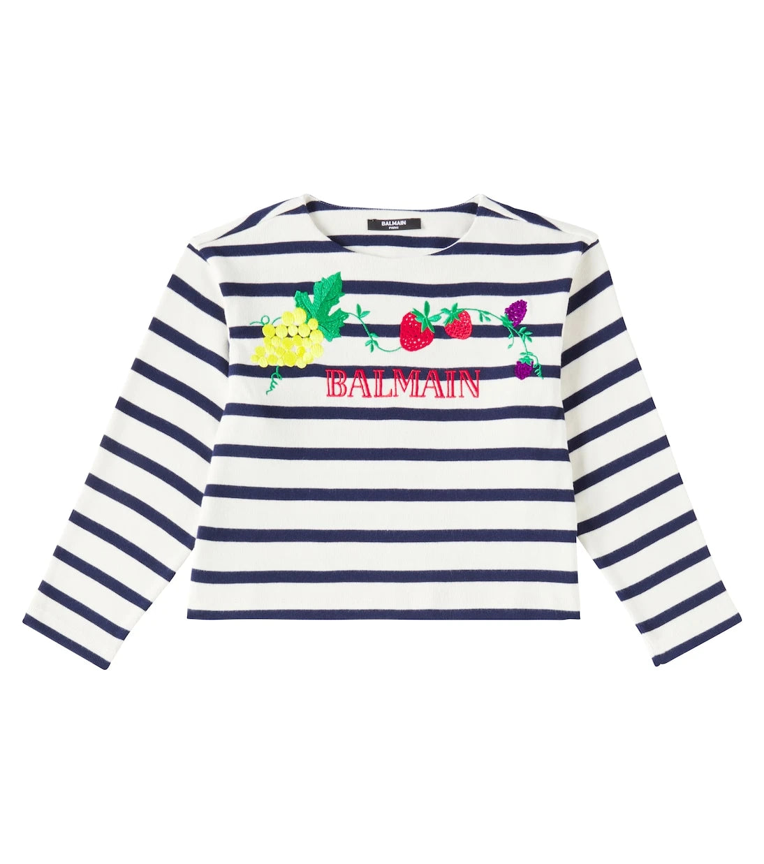 Balmain Kids - Striped cotton jersey T-shirt