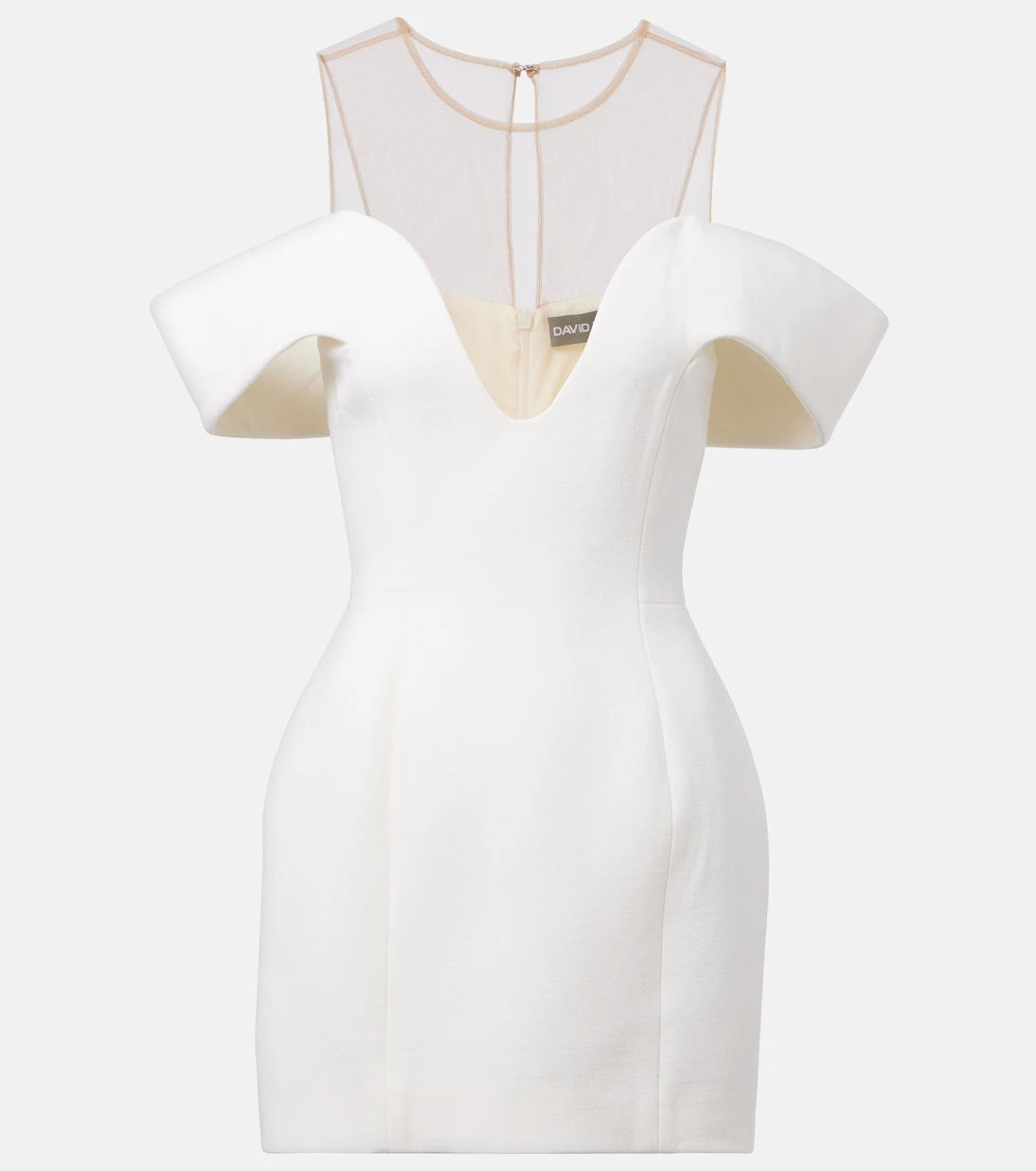 David Koma - Off-shoulder wool minidress