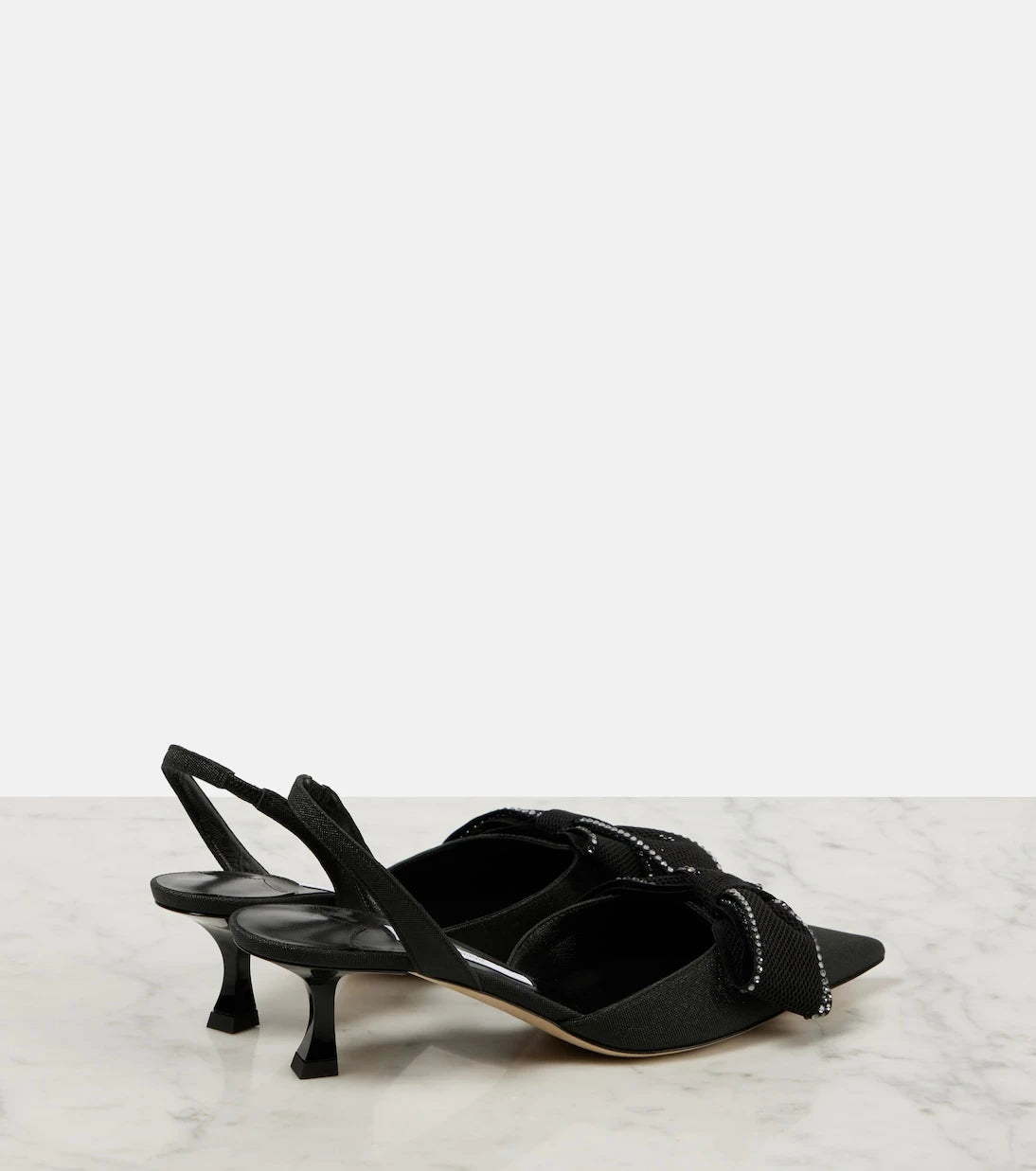 Jimmy Choo - Brook 50 embellished slingback pumps