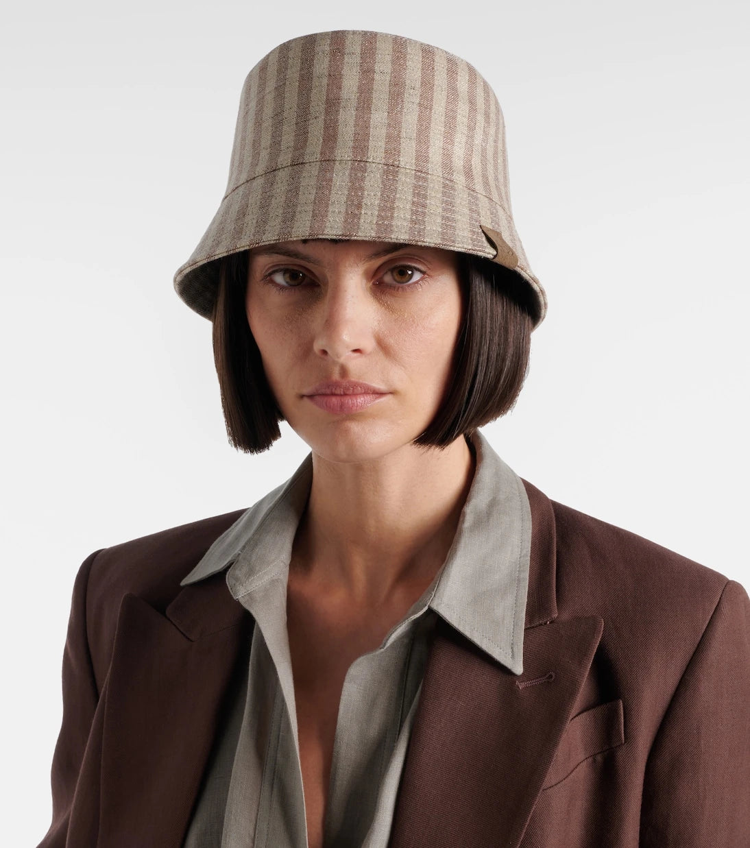Brunello Cucinelli - Striped canvas bucket hat