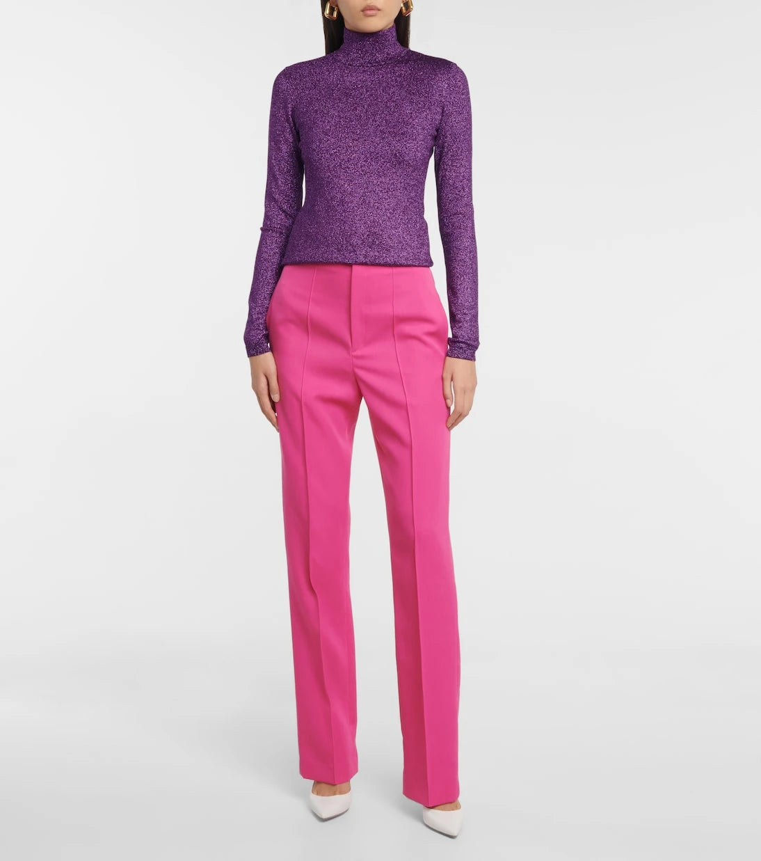 Stella McCartney - Metallic turtleneck sweater
