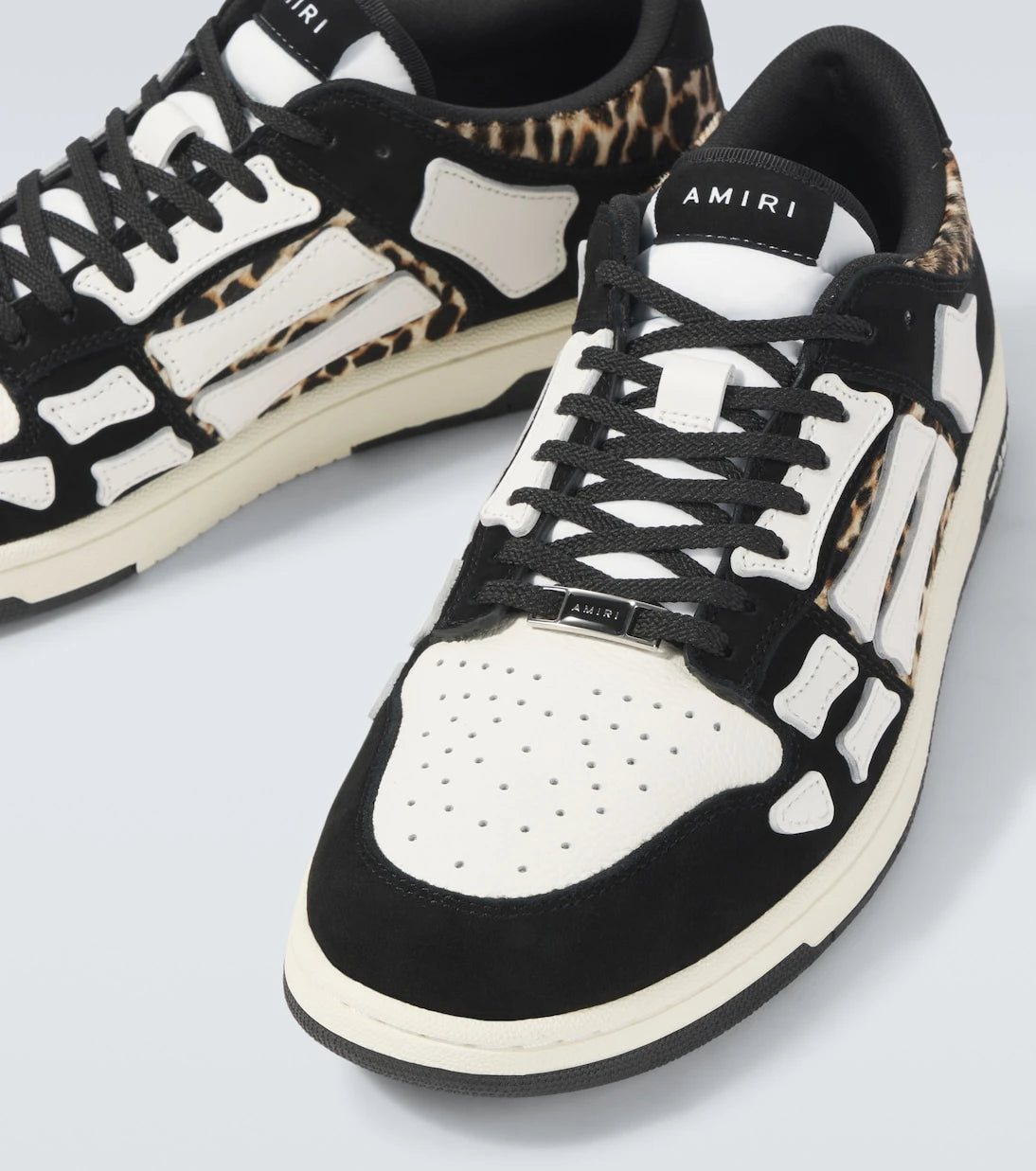 Amiri - Leopard Skel Top Low leather sneakers
