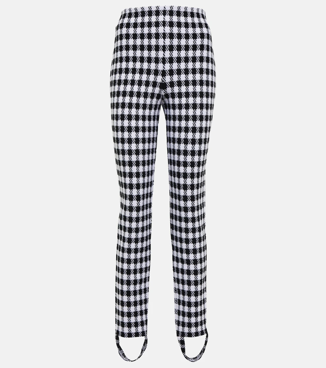 Alaïa - High-rise checked stirrup pants