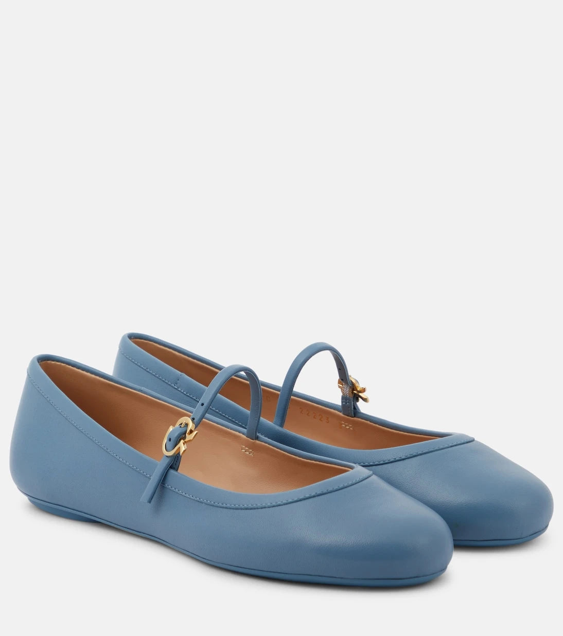 Gianvito Rossi - Carla leather Mary Jane flats