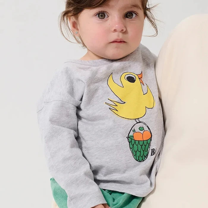 Bebek Uzun Kollu Pamuklu Bluz Bobo Choses Flying Oranges
