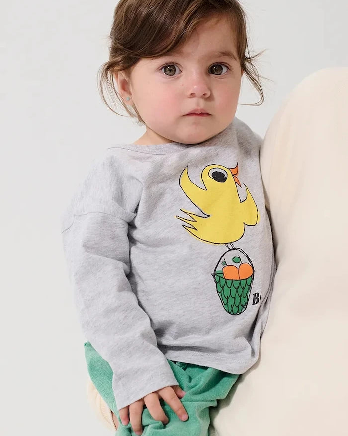 Bebek Uzun Kollu Pamuklu Bluz Bobo Choses Flying Oranges
