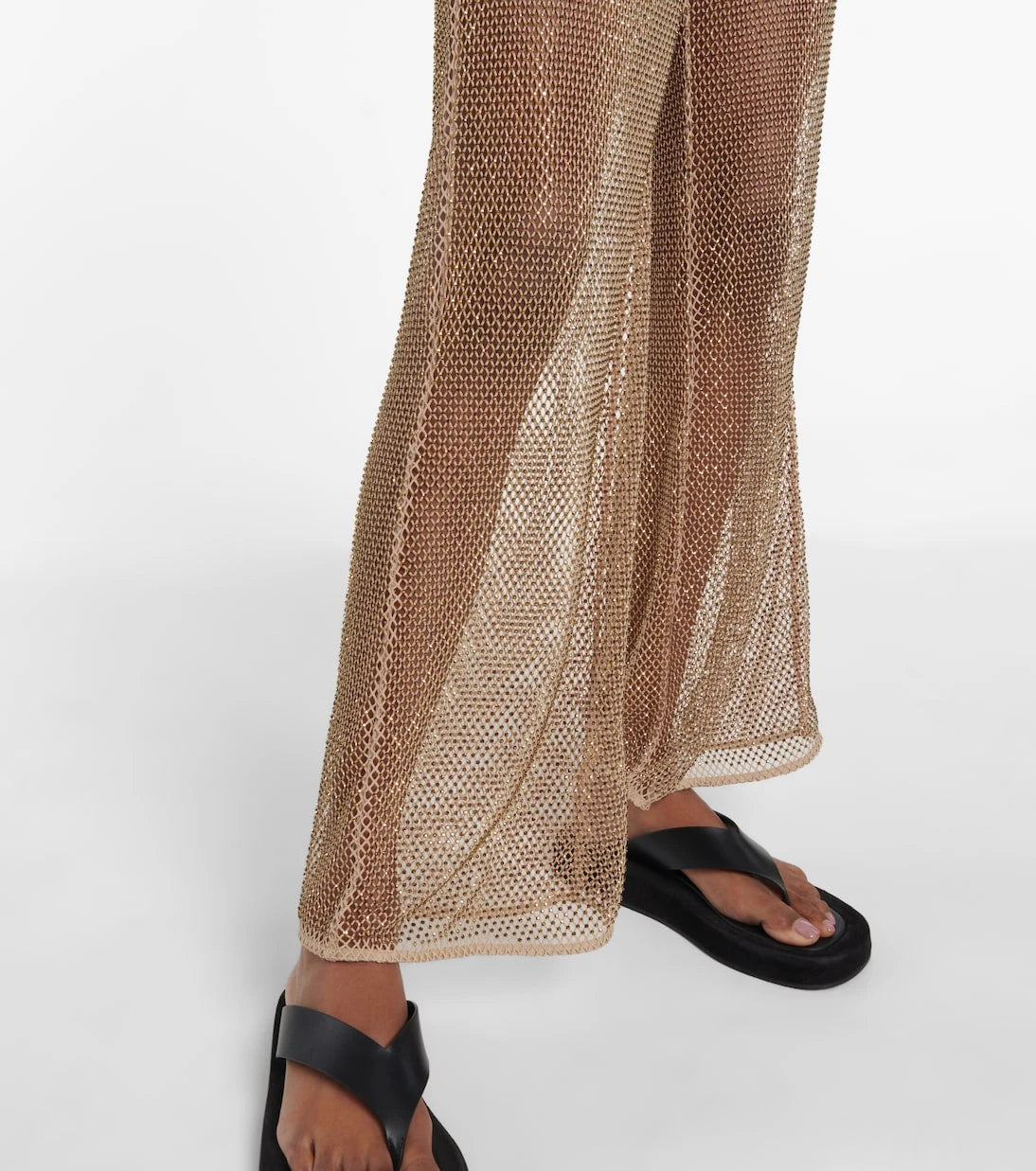 Simkhai - Sullivan crystal-embellished mesh pants