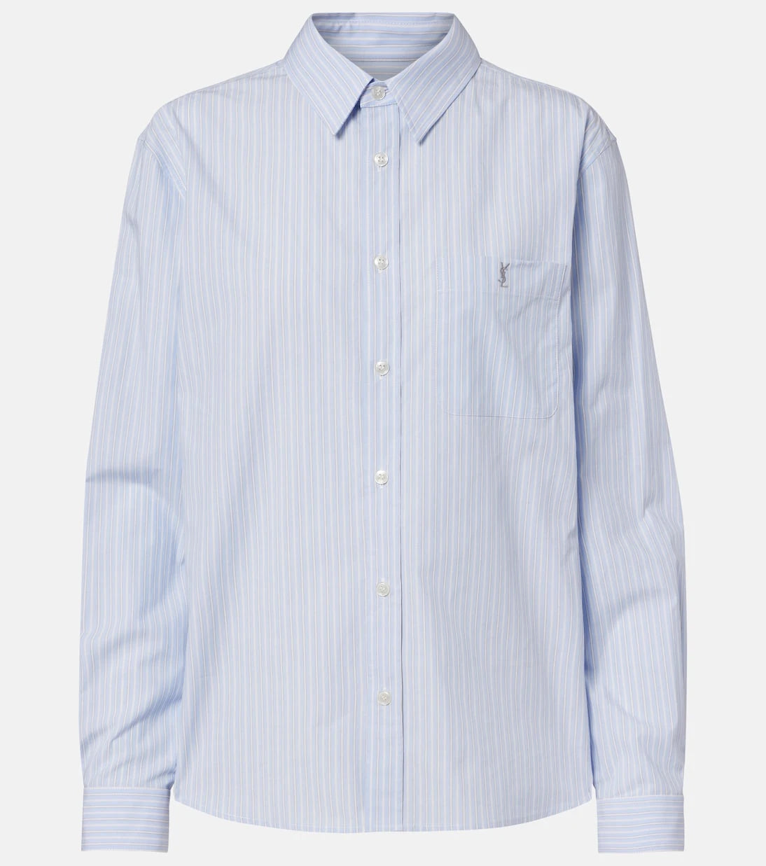 Saint Laurent - Striped cotton poplin shirt