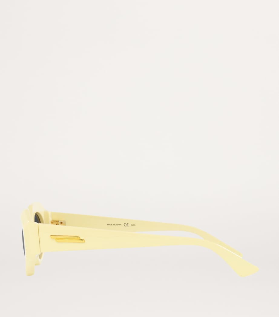 Yellow Oval Sunglasses
