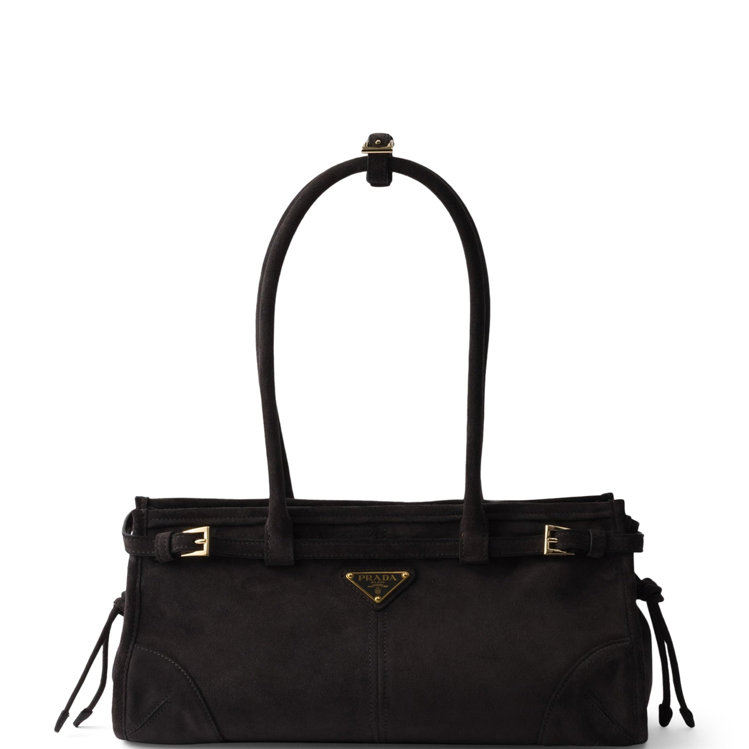 Prada Medium Suede Bonnie Shoulder Bag