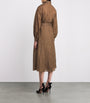 Max Mara Beige Silk Maxi Shirt Dress