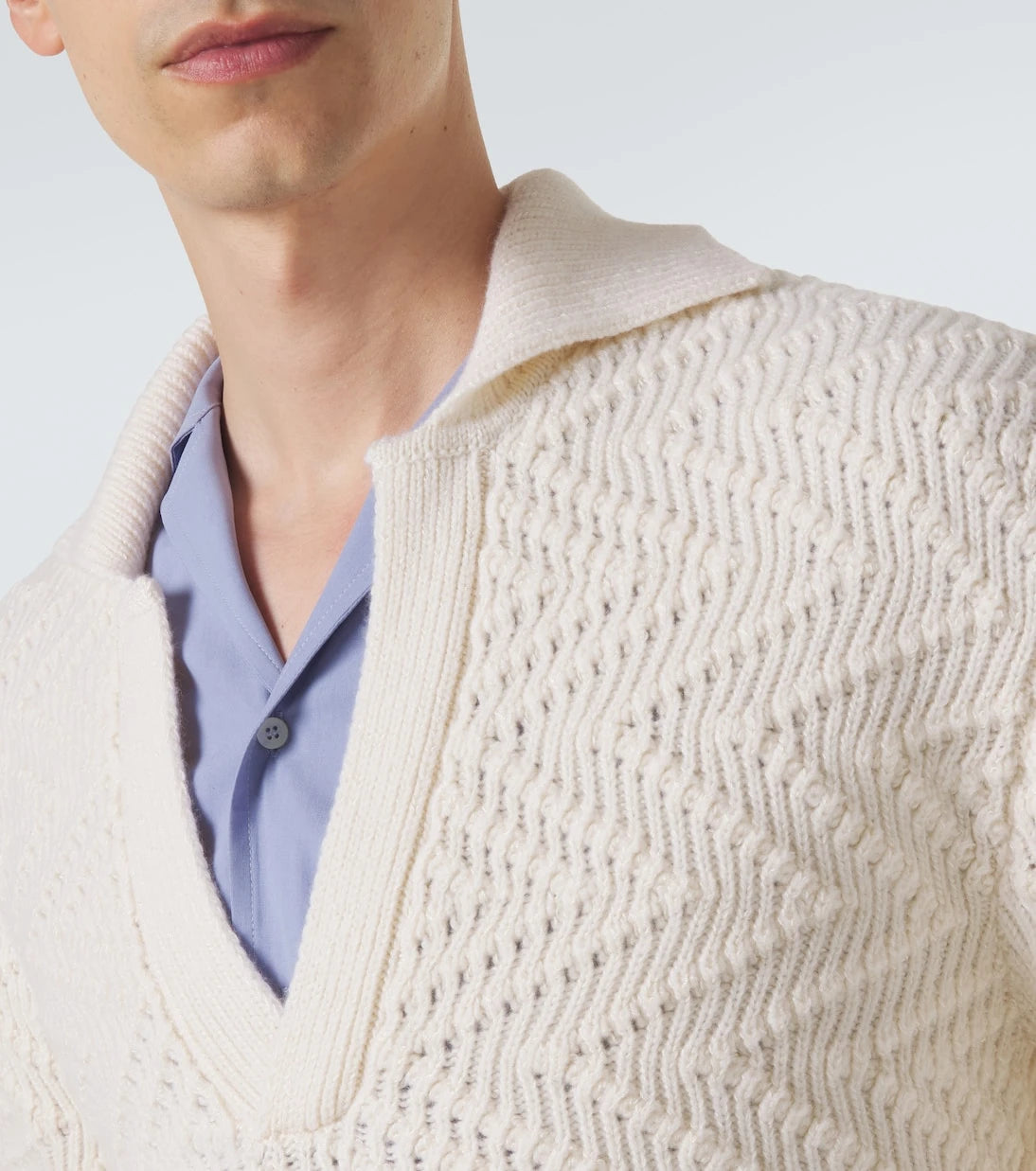 Missoni - Zigzag wool-blend polo sweater
